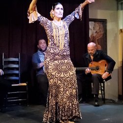 Calo Gitano Flamenco Dance Company - Malita performing at one of the Entre Amigos shows at her studio.