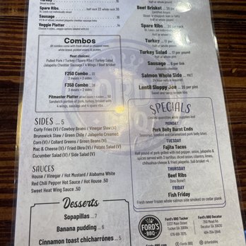 Ford's BBQ - Menu - Barbeque Near Me - Tucker, Georgia Ford's BBQ - Menu - Barbeque Near Me - Tucker, Georgia