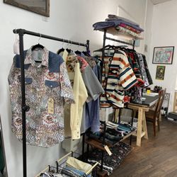 East Meets West - Handmade cowboy shirts and fleece kimonos