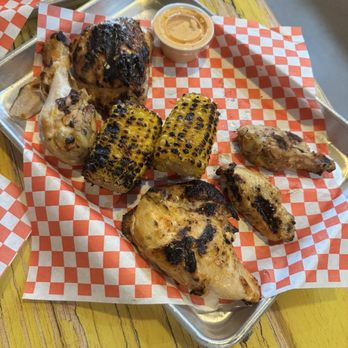 Mister Peri Peri’s Grill - Half chicken - mild with corn on the cob - Chicken Wings Near Me - Redding, California