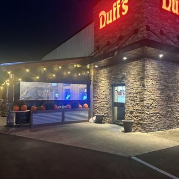 Duff's Famous Wings - Outside view at night - Chicken Wings Near Me - Depew, New York