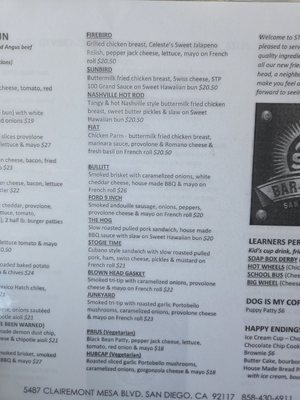 Menu photo 4 STP Bar-N-Grill San Diego, CA
