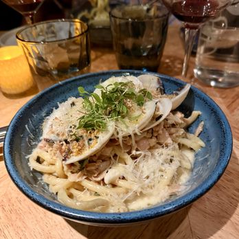 Heritage - Bucatini White Clams - Pizza Near Me - Fort Lauderdale, Florida