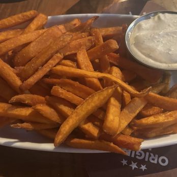 Original Joe's Restaurant & Bar - Sweet Potato Fries and Dill Dip - Bars Near Me - Edmonton, Alberta