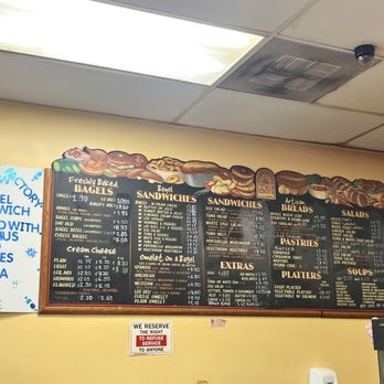 Bagel Factory - Menu with most updates prices - Bagels Near Me - Torrance, California