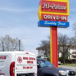 Smoke Detector Services - Taking a late lunch break at the Hy Pointe Drive In...yummy burgers!