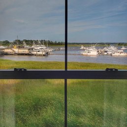 View of the marina from the second floor.