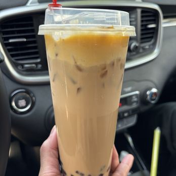 Hyson Boba Tea & Cafe - B01. Black Milktea Brûlée with boba - Bubble Tea Near Me - Seattle, Washington