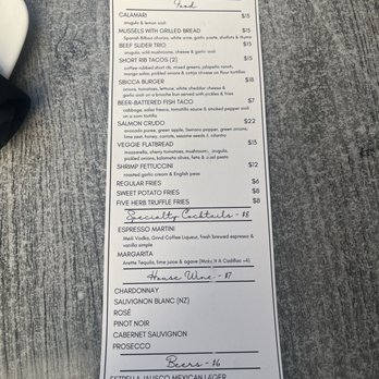 Sbicca Del Mar - Happy hour menu - Wine Bars Near Me - Del Mar, California