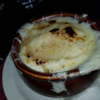 Brian Dempsey's - French onion soup was OK; could be better. No sherry. Cheese was Swiss only, so it was just goopy.  A Swiss-Gruyere combo is much better. - Sports Bars Near Me - Bayside, New York