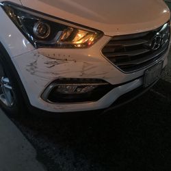 Uber - Since i was moving, his bumper dragged along my front passenger door to my rear wheel well and part of the bumper.