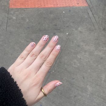 Top A Nail - Pink Polka Dots - Nail Salons Near Me - New York, New York Top A Nail - Pink Polka Dots - Nail Salons Near Me - New York, New York