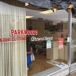 Parkwoods Men's Hairstyling - Outside of Parkwoods Hairstyling. The construction nearby does not affect them. They are open as usual.