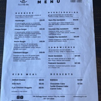 Athenian Grill - Greek Near Me - Suisun City, California