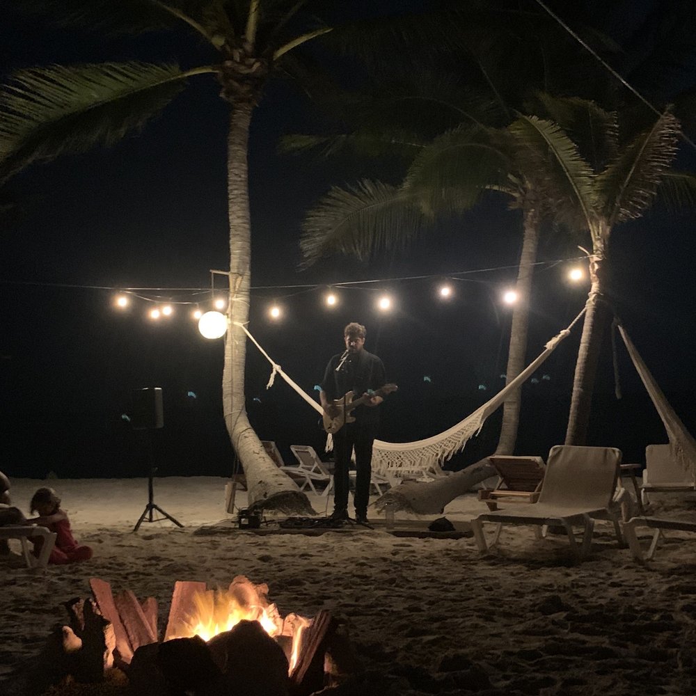 Petit Lafitte - Daily musical entertainment. After dinner we had bonfire & marshmallows on the beach. - Hotels Near Me - Playa del Carmen, ROO