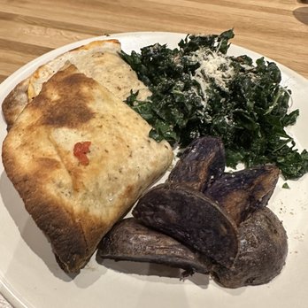 True Food Kitchen - Grilled chicken and mozzarella panini, half kale salad, half potatoes - New American Near Me - Edison, New Jersey True Food Kitchen - Grilled chicken and mozzarella panini, half kale salad, half potatoes - New American Near Me - Edison, New Jersey