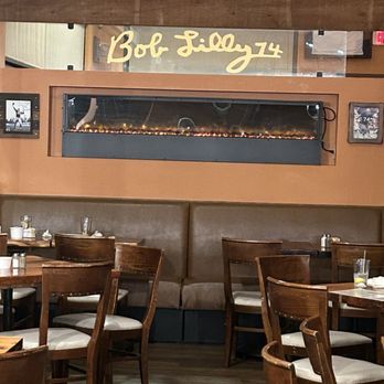Mulligan's Restaurant - Gas fire display inside - American Near Me - Georgetown, Texas
