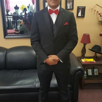 J & A Formal Wear - My son trying on his Tux at J & A. Thanks Jose! - Men's Clothing Near Me - La Puente, California J & A Formal Wear - My son trying on his Tux at J & A. Thanks Jose! - Men's Clothing Near Me - La Puente, California