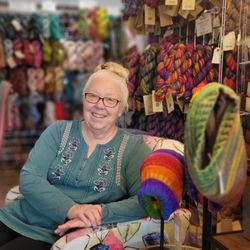 Our Local Yarn Shop - Laurie, delightful owner of OLYS!