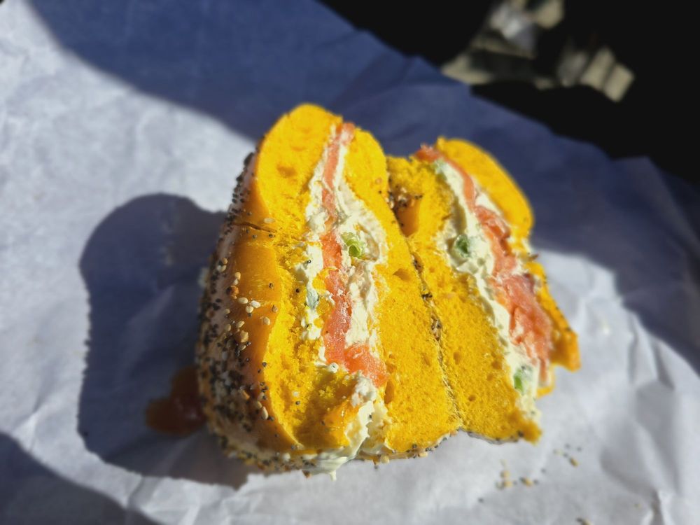 Food from NY Bagel Factory