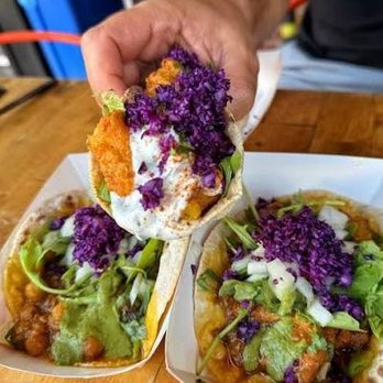 Taco Mahal - Crispy salmon pakora tacos - Indian Near Me - New York, New York Taco Mahal - Crispy salmon pakora tacos - Indian Near Me - New York, New York
