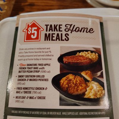 Menu photo 2 Cracker Barrel San Marcos, TX