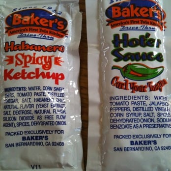 Baker's Drive-Thru - Spicy ketchup - Burgers Near Me - Corona, California Baker's Drive-Thru - Spicy ketchup - Burgers Near Me - Corona, California