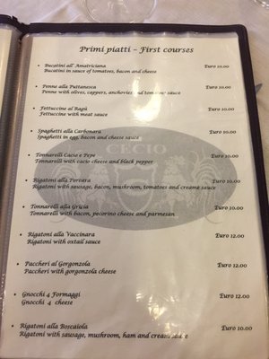 Menu photo 7 Trattoria Cecio Rome, RM Menu photo 7 Trattoria Cecio Rome, RM