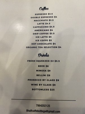 Menu photo 5 8 1/2 Caffe & Bottega Miami, FL Menu photo 5 8 1/2 Caffe & Bottega Miami, FL