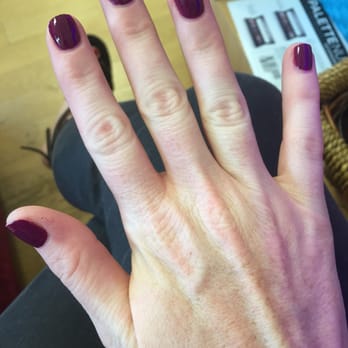 Classic Nails - OPI deep purple, express manicure - Nail Salons Near Me - Atlanta, Georgia