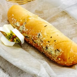 Garlic bread, comes with the chicken parm dinner.