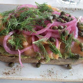 Toasted Gastrobrunch - Smoked Salmon Toast with avocado - Breakfast & Brunch Near Me - Oceanside, California