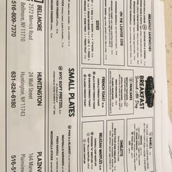 Bare Naked Bakery - Plainview - Menu