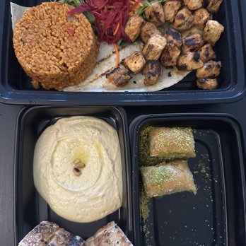 Ottoman Taverna - Hummus, Tray of Tavuk Sis, Baklava - Mediterranean Near Me - Washington, DC, District of Columbia Ottoman Taverna - Hummus, Tray of Tavuk Sis, Baklava - Mediterranean Near Me - Washington, DC, District of Columbia