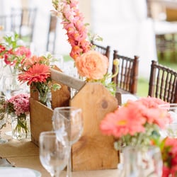 Samuel Wooden Tool Box - perfect for a table centerpiece