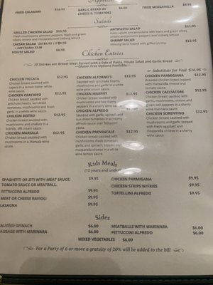 Menu photo 1 Alforno's Italian Kitchen Flower Mound, TX Menu photo 1 Alforno's Italian Kitchen Flower Mound, TX
