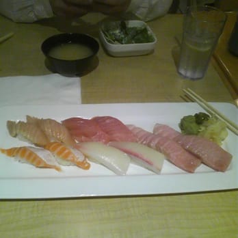 Akebono - Toro nigiri heaven. Blue fin toro at the very right. - Japanese Near Me - Sacramento, California Akebono - Toro nigiri heaven. Blue fin toro at the very right. - Japanese Near Me - Sacramento, California