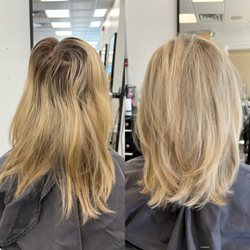Molana Hair Design - Blonde color and cut
