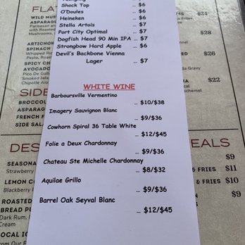 Harry's - Menu - New American Near Me - Warrenton, Virginia