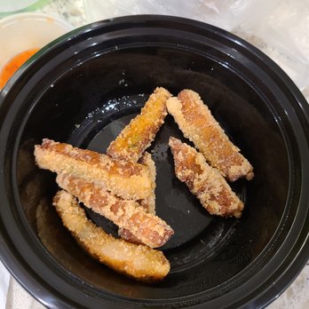 Anda Boba Tea - Sad portion of their tempura (minus 3 pieces that I ate) - Bubble Tea Near Me - Elmhurst, New York