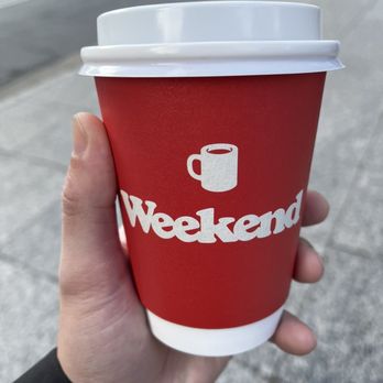Weekend Coffee - a hand holding a cup of coffee - Coffee & Tea Near Me - Dallas, Texas Weekend Coffee - a hand holding a cup of coffee - Coffee & Tea Near Me - Dallas, Texas