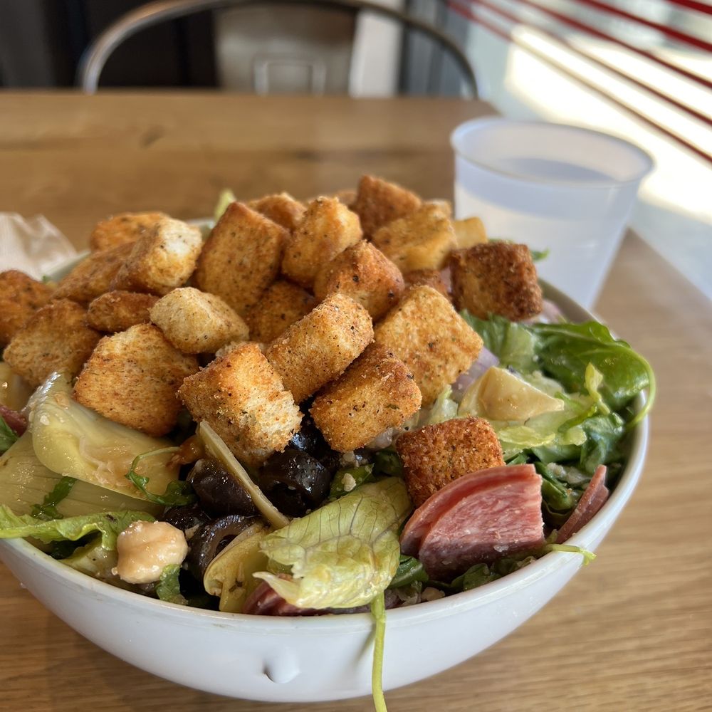 MOD Pizza - Italian chop salad with croutons - Pizza Near Me - Sacramento, California MOD Pizza - Italian chop salad with croutons - Pizza Near Me - Sacramento, California