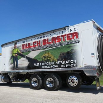 Forest Commodities - Mulch Blasting Truck for mulch and soil products. - Landscaping Near Me - Martinsville, Indiana Forest Commodities - Mulch Blasting Truck for mulch and soil products. - Landscaping Near Me - Martinsville, Indiana