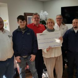 BurtonWright Mechanical - Donation to the Elizabeth Richardson center!