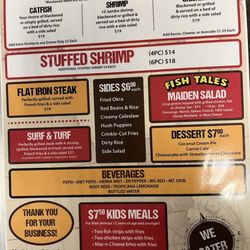 Fish Tales - Menu