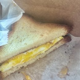Egg and cheese sandwich. Egg and cheese sandwich.