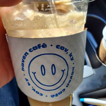 Haven Café - Light ice oat milk pandan latte - tastes like it has peanut butter! - Coffee & Tea Near Me - Cincinnati, Ohio Haven Café - Light ice oat milk pandan latte - tastes like it has peanut butter! - Coffee & Tea Near Me - Cincinnati, Ohio