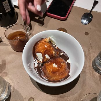 Skratch Kitchen - Coconut ice cream with melted chocolate - Italian Near Me - Bradley Beach, New Jersey Skratch Kitchen - Coconut ice cream with melted chocolate - Italian Near Me - Bradley Beach, New Jersey