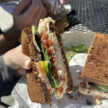 Rekindle Coffee - Turkey avocado bacon sandwich with all veggies on squaw bread. So good!! - Cafes Near Me - Orange, California Rekindle Coffee - Turkey avocado bacon sandwich with all veggies on squaw bread. So good!! - Cafes Near Me - Orange, California