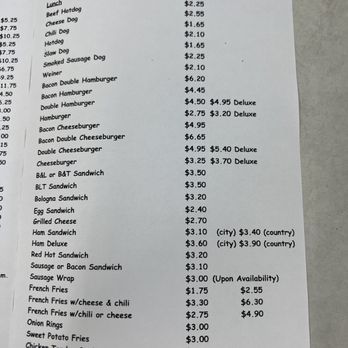 Jones Lunch - Menu - Burgers Near Me - Clayton, North Carolina